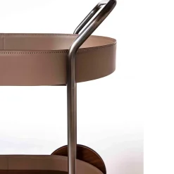 Enrico Pellizzoni Serving Tables<Route Brown Bar Cart
