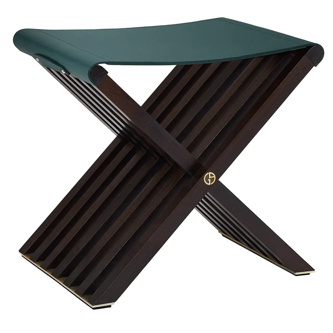 Armani Casa Stools<Roxy Stool Dark Green leather