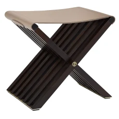 Armani Casa Stools<Roxy Stool Dove Grey leather