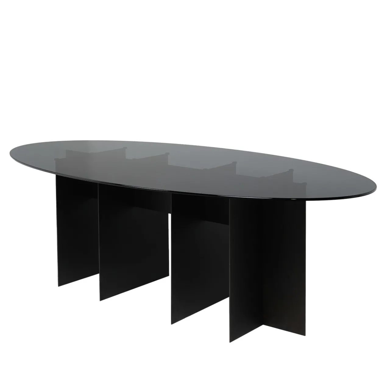 Chelini Dining Tables<Roy Oval Black Dining Table by Filippo Montaina