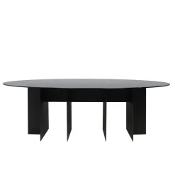 Chelini Dining Tables<Roy Oval Black Dining Table by Filippo Montaina