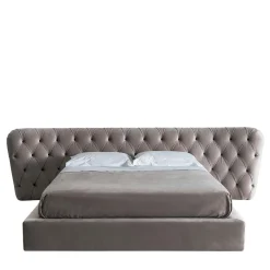 Casamilano Beds<Royale Capitonné Bed, Taupe Velvet by Castello Lagravinese