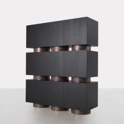 Somaschini Cabinets<Rubik Black Cabinet by Dainelli Studio