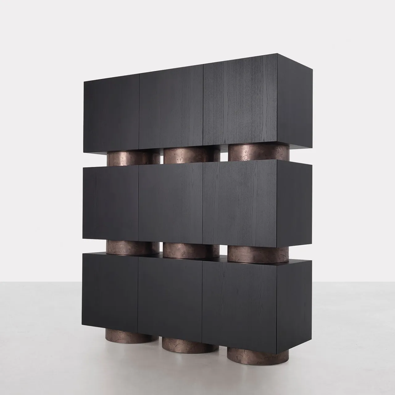 Somaschini Cabinets<Rubik Black Cabinet by Dainelli Studio