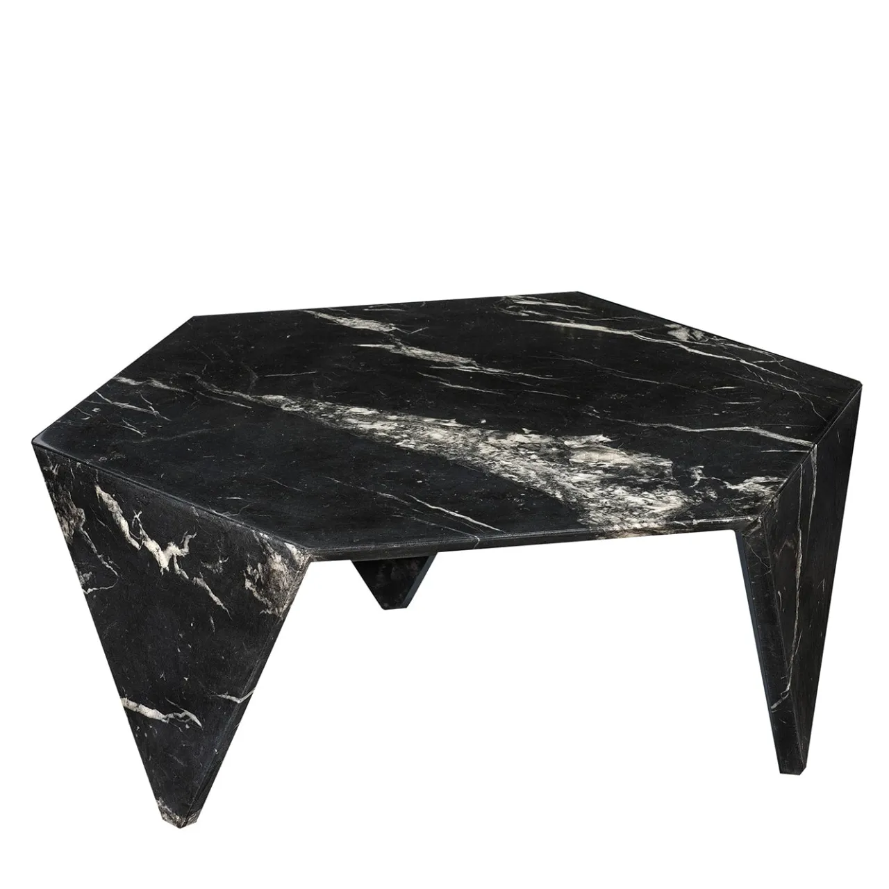 VGnewtrend Coffee Tables<Ruche Black Marquina Marble Coffee Table