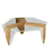 VGnewtrend Coffee Tables<Ruche Venezia Glass and Wood Low Coffee Table