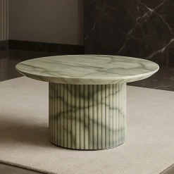 Giovannozzi Marmi Coffee Tables<Rullo Emerald Green Onyx Coffee Table by Ashley Gadeova