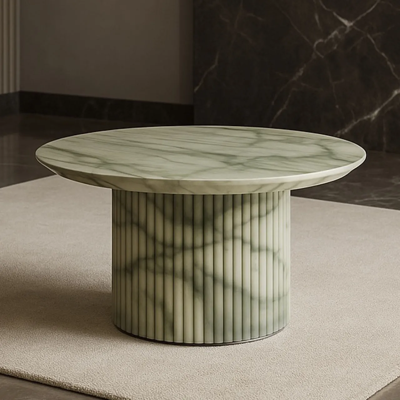 Giovannozzi Marmi Coffee Tables<Rullo Emerald Green Onyx Coffee Table by Ashley Gadeova