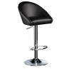 VGnewtrend Bar Stools<Rusty Black Leather Bar Stool