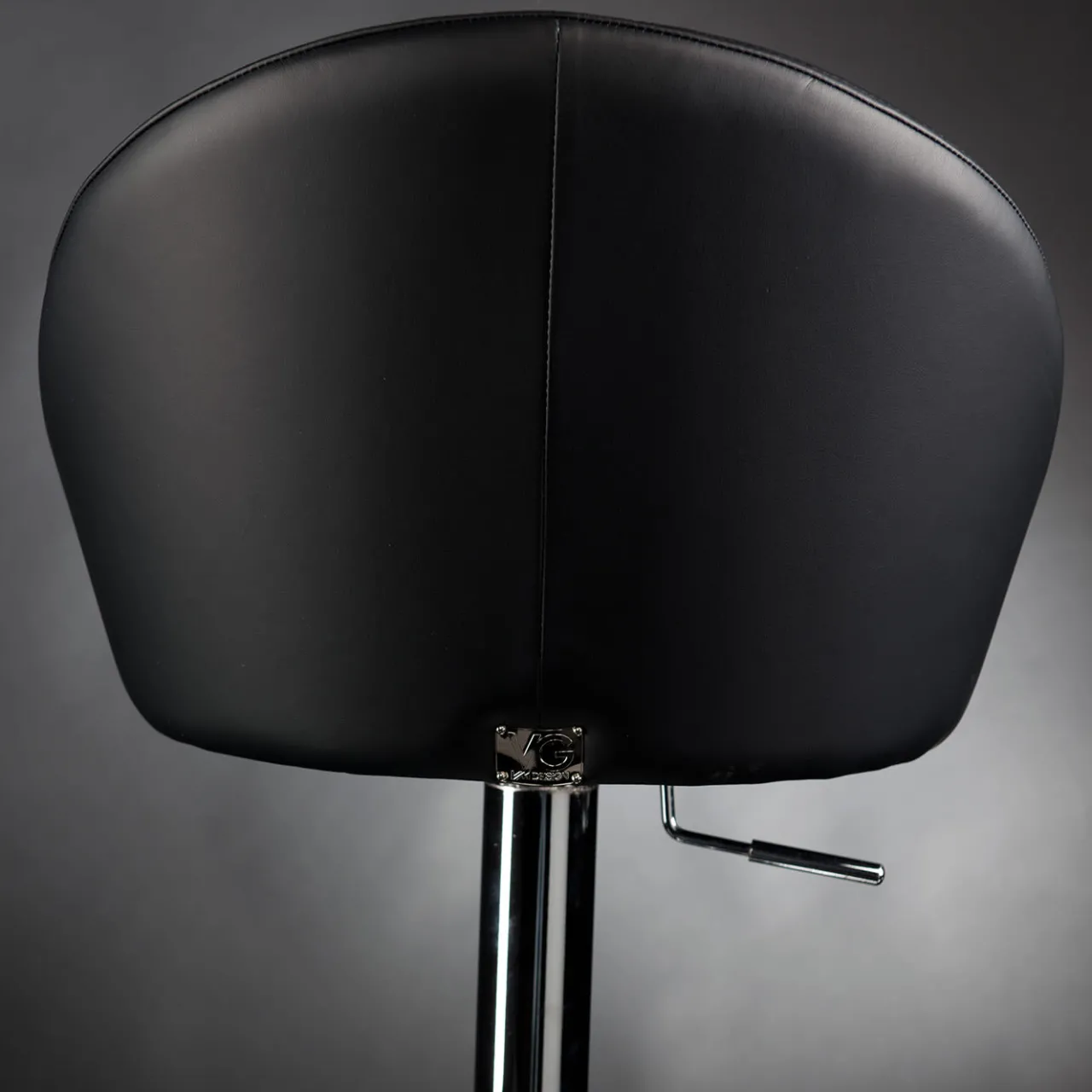 VGnewtrend Bar Stools<Rusty Black Leather Bar Stool