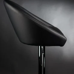 VGnewtrend Bar Stools<Rusty Black Leather Bar Stool