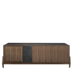 Durame Sideboards Buffets<1950s Style Walnut Ceramic Crab Sideboard