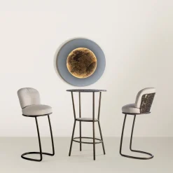 Galbiati Fratelli Bar Stools<70s White Stool