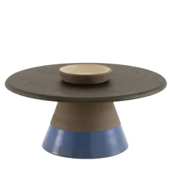 Morica Design Coffee Tables<Sablier Small Table with Clay Base & Laguna Oak Veneer Top