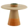 Morica Design Side Tables<Sablier Tall Table with Clay Base & Oak Veneer Top