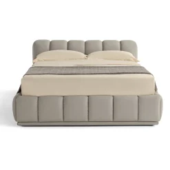 Franco Ferri Beds<Sacai Bed with Storage and Bench Gray Leather