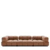 Franco Ferri Sofas<Sacai 3-Module Brown Leather Sofa