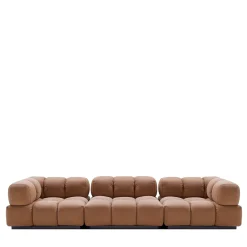 Franco Ferri Sofas<Sacai 3-Module Brown Leather Sofa