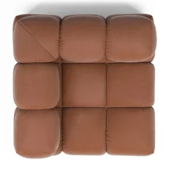 Franco Ferri Sofas<Sacai 3-Module Brown Leather Sofa