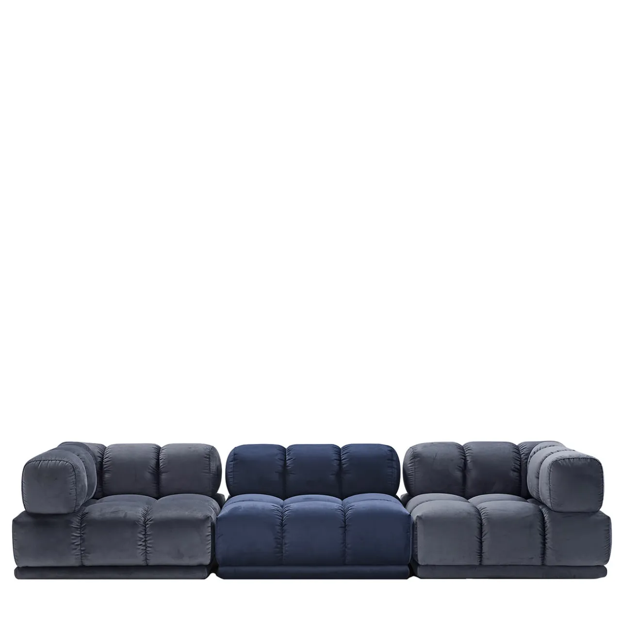 Franco Ferri Sofas<Sacai 3-Module Gray & Blue Sofa