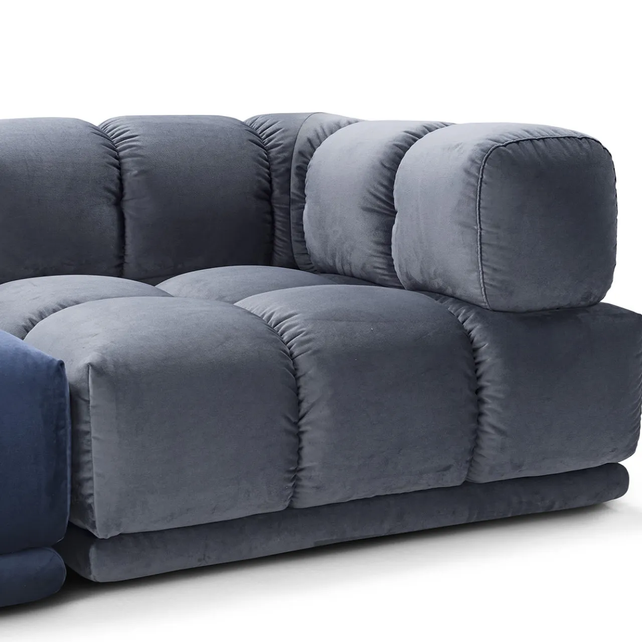 Franco Ferri Sofas<Sacai 3-Module Gray & Blue Sofa