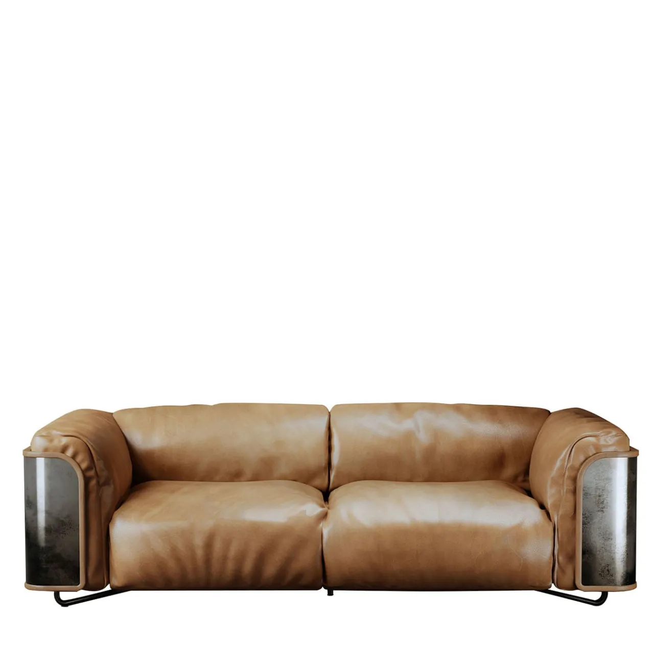 Giopagani Sofas<Saint Germain Brown Leather Sofa