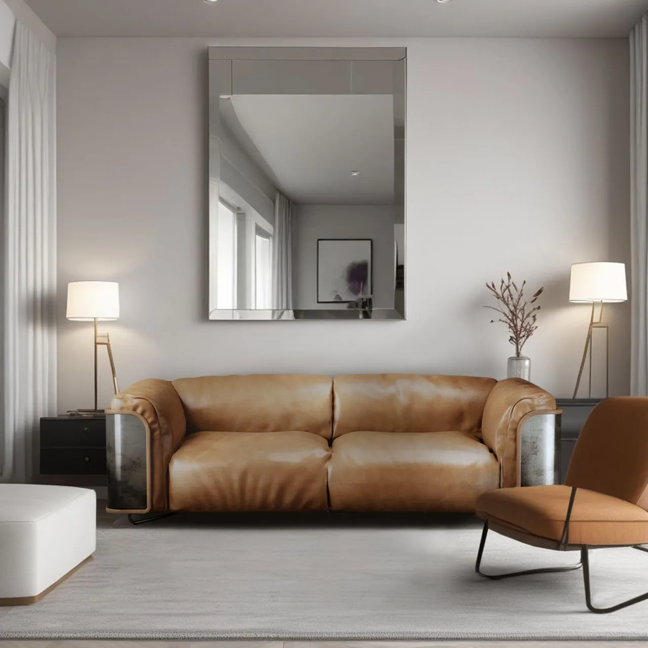 Giopagani Sofas<Saint Germain Brown Leather Sofa