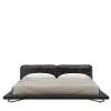 Giopagani Beds<Saint Germain Timeless Leather And Raw Silver Metal Frame Bed
