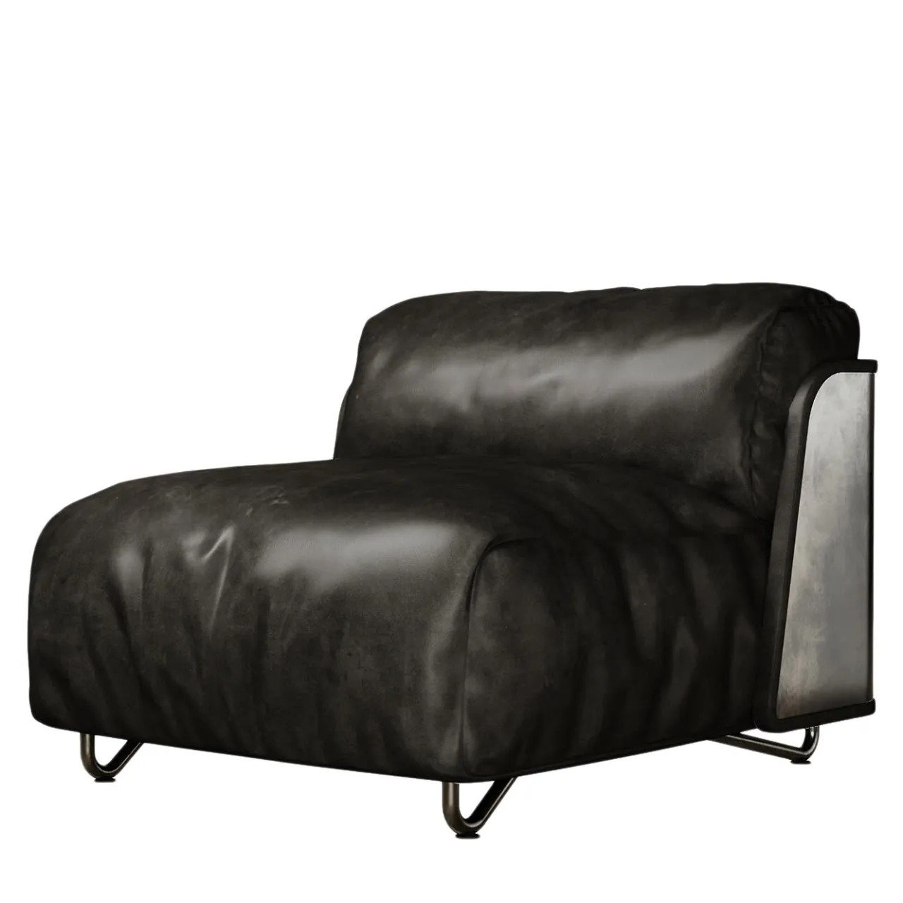 Giopagani Armchairs<Saint-Germain Armchair Black Leather