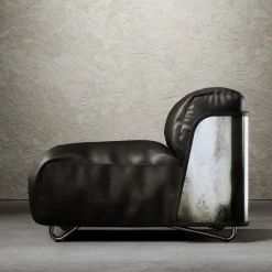 Giopagani Armchairs<Saint-Germain Armchair Black Leather