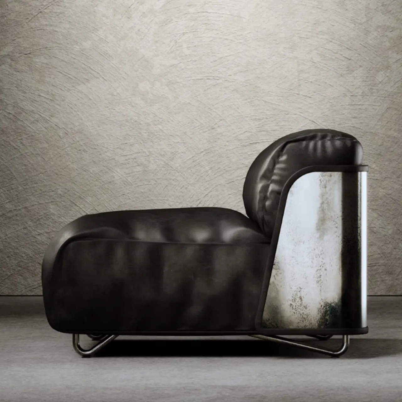 Giopagani Armchairs<Saint-Germain Armchair Black Leather
