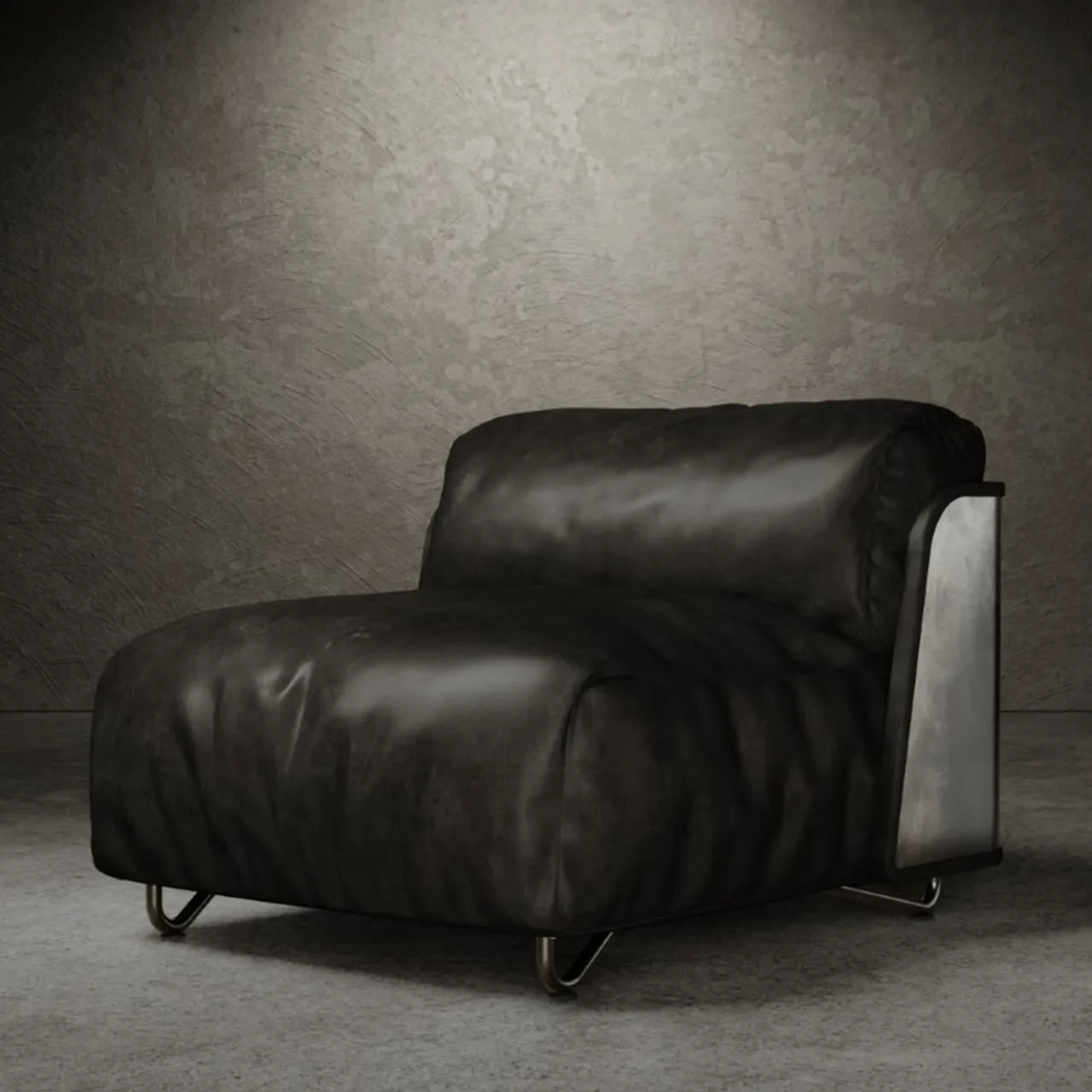 Giopagani Armchairs<Saint-Germain Armchair Black Leather