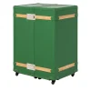 laErre Trunks Trunks<Saint-Tropez Green Wardrobe Trunk with Oak Inserts