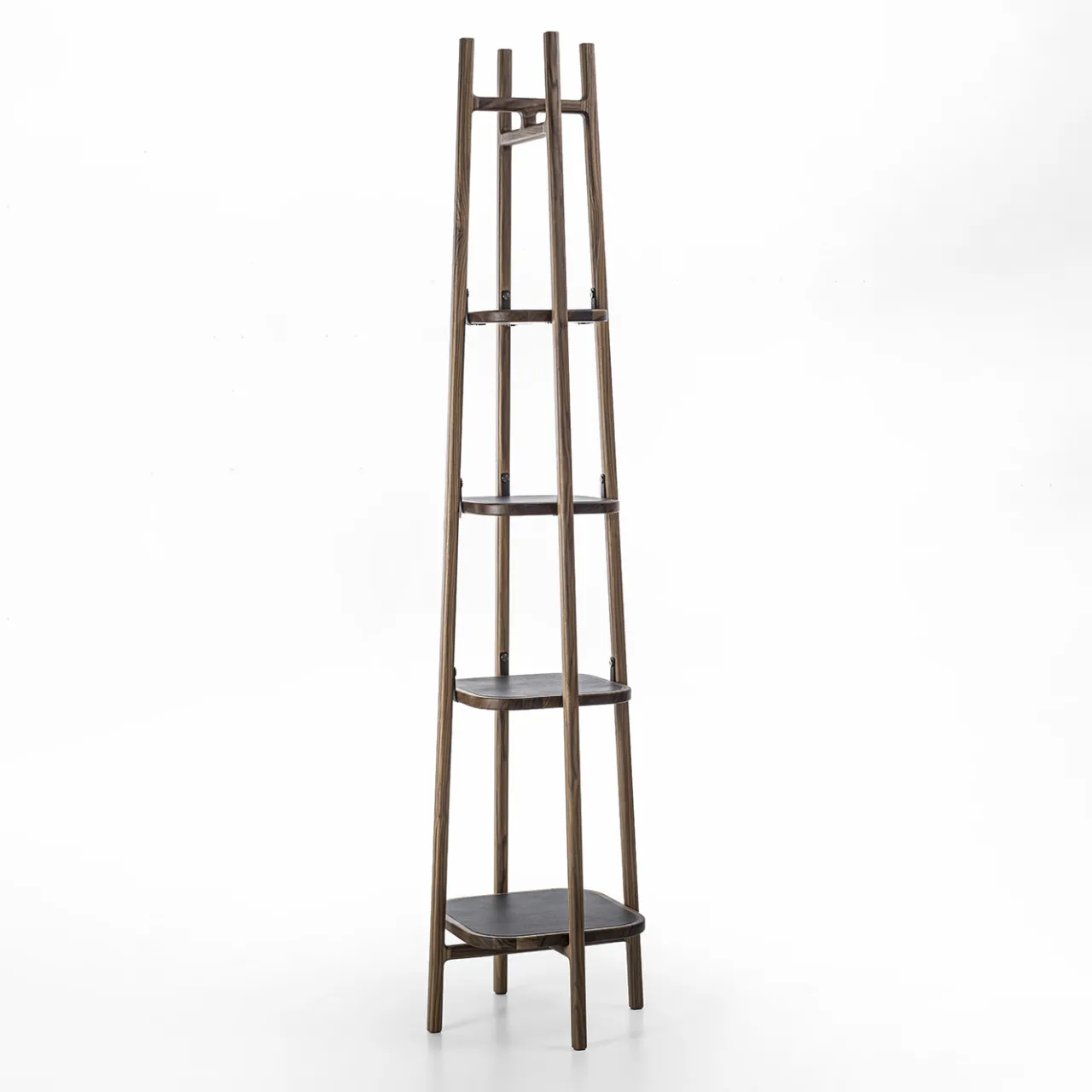 Durame Bookcases<Salina Five-Level Brown Wood Bookcase