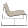 Alivar Lounge Chairs<Samoa Off-White & Chrome Lounge Chair by Giuseppe Bavuso
