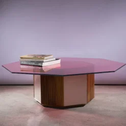 Maria Vittoria Paggini Coffee Tables<Sandra e Raimondo Coffee Wood and Glass Coffee Table