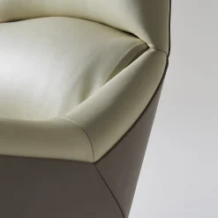 Casa Covre Office Chairs<Sanremo Swivel Beige & Taupe Office Armchair on Castors