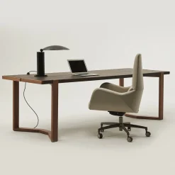 Casa Covre Office Chairs<Sanremo Swivel Beige & Taupe Office Armchair on Castors