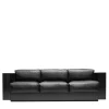 Poltronova Sofas<Saratoga Black 3-Seat Sofa by Lella and Massimo Vignelli