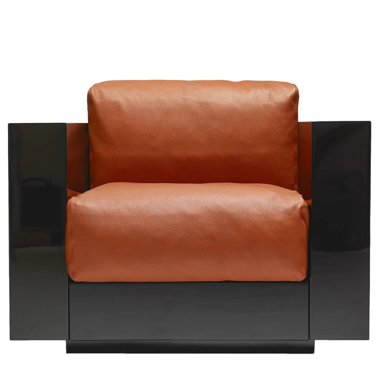Poltronova Armchairs<Saratoga Orange Armchair by Lella and Massimo Vignelli
