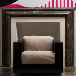 Poltronova Armchairs<Saratoga White Armchair by Lella and Massimo Vignelli