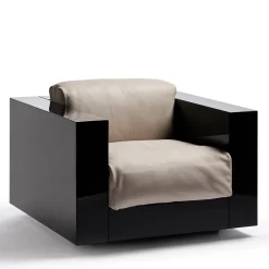 Poltronova Armchairs<Saratoga White Armchair by Lella and Massimo Vignelli