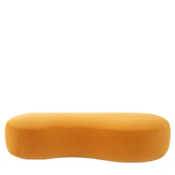Softhouse Ottomans & Poufs<Sasso Curved Yellow Ottoman