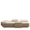 FiammettaV Home Collection Coffee Tables<Satin-finished Travertine Coffee Table DsignincMilano x FiammettaV Home Collection