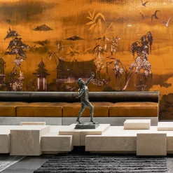 FiammettaV Home Collection Coffee Tables<Satin-finished Travertine Coffee Table DsignincMilano x FiammettaV Home Collection