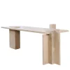 FiammettaV Home Collection Desk & Writing Tables<Satin-finished Travertine Desk DsignincMilano x FiammettaV Home Collection