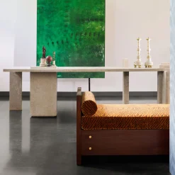 FiammettaV Home Collection Desk & Writing Tables<Satin-finished Travertine Desk DsignincMilano x FiammettaV Home Collection