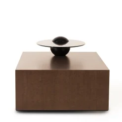 Mantellassi 1926 Coffee Tables<Saturno Erable finishing coffee table with fumè glass top