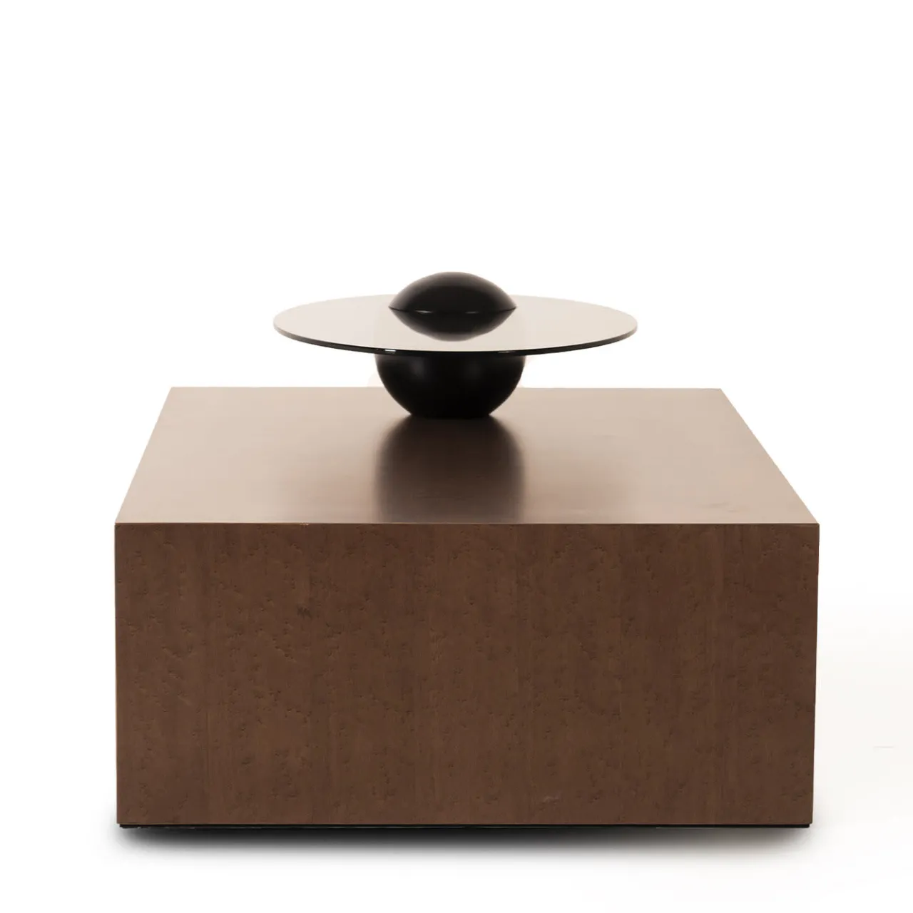 Mantellassi 1926 Coffee Tables<Saturno Erable finishing coffee table with fumè glass top