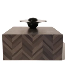 Mantellassi 1926 Coffee Tables<Saturno veneered coffee table with fumè glass top